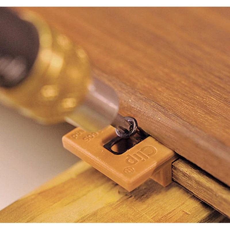 Extreme Ipe Clip Hidden Deck Fastener Kit, (1050 pcs), Brown